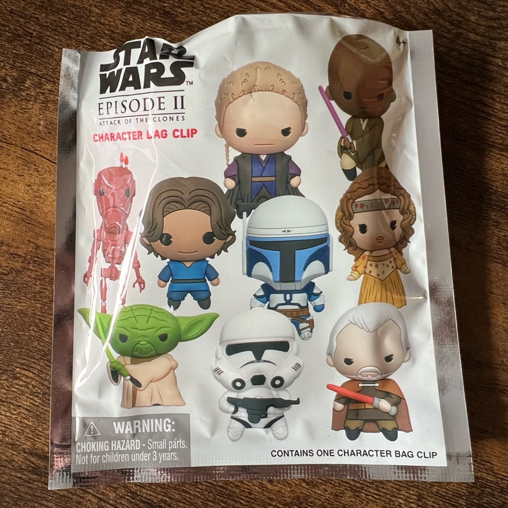 Opened Star Wars Attack of the Clones Character Bag Clip
